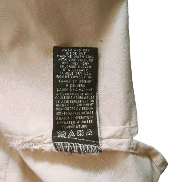 Vintage Cotton Ginny Cotton Blouse with Embroidery  Cream S - Picture 8 of 9